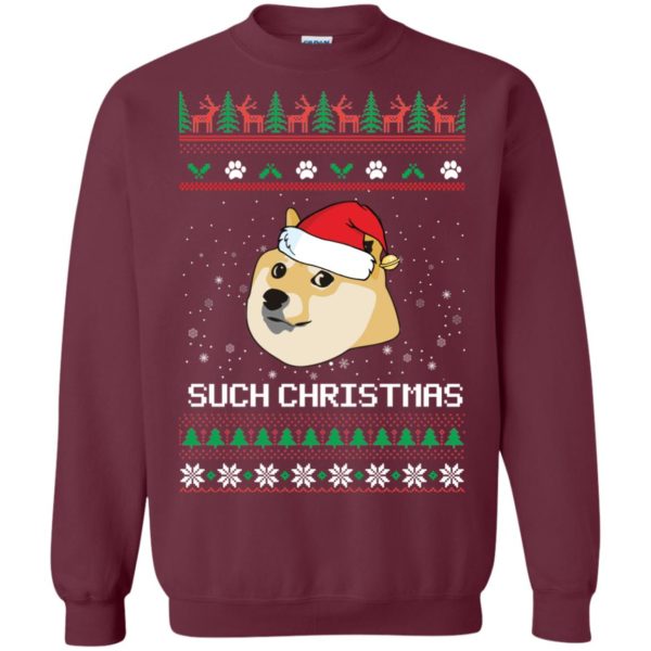 image 1023 600x600px Such Christmas Doge Ugly Christmas Sweater