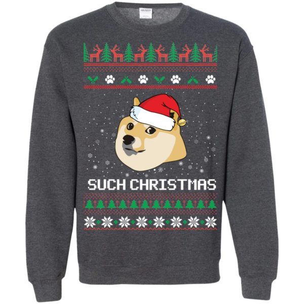 image 1032 600x600px Such Christmas Doge Ugly Christmas Sweater