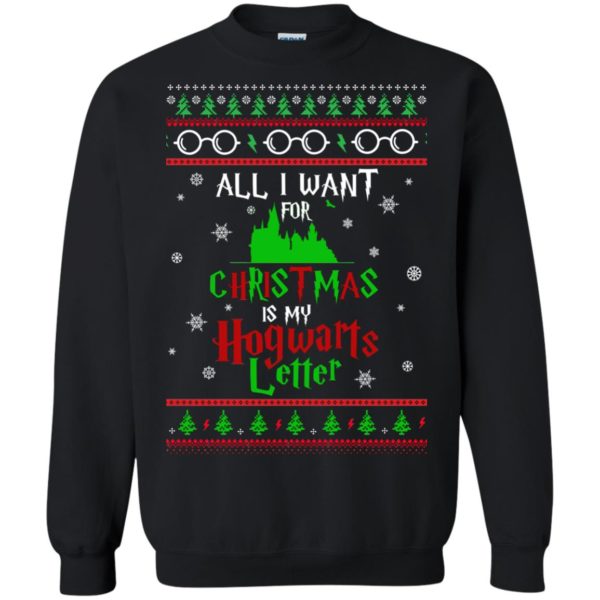 image 1033 600x600px Harry Potter Sweater: All I Want Is My Hogwarts Letter Ugly Christmas