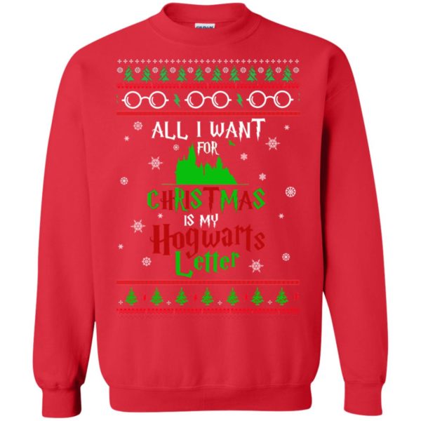 image 1036 600x600px Harry Potter Sweater: All I Want Is My Hogwarts Letter Ugly Christmas