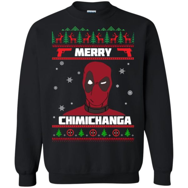 image 1252 600x600px Deadpool: Merry Chimichanga Christmas Sweater