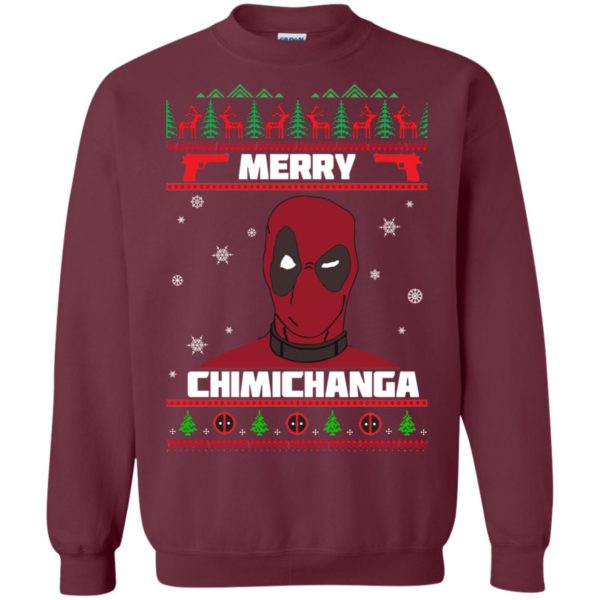 image 1253 600x600px Deadpool: Merry Chimichanga Christmas Sweater