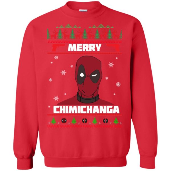 image 1255 600x600px Deadpool: Merry Chimichanga Christmas Sweater