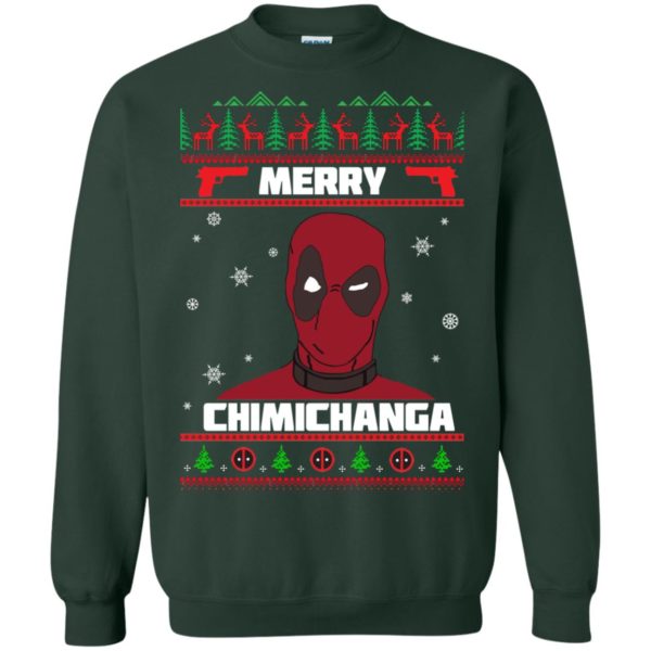 image 1256 600x600px Deadpool: Merry Chimichanga Christmas Sweater