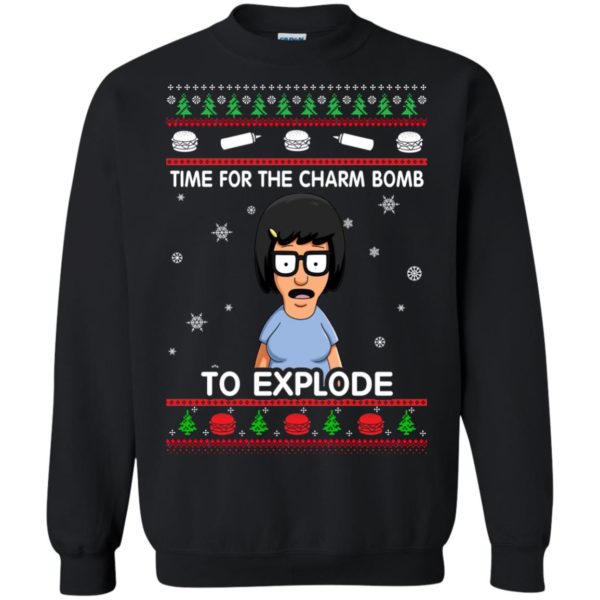 image 1263 600x600px Bob’s Burgers: Time For The Charm Bomb To Explode Christmas Sweater