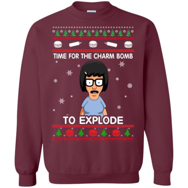 image 1264 600x600px Bob’s Burgers: Time For The Charm Bomb To Explode Christmas Sweater