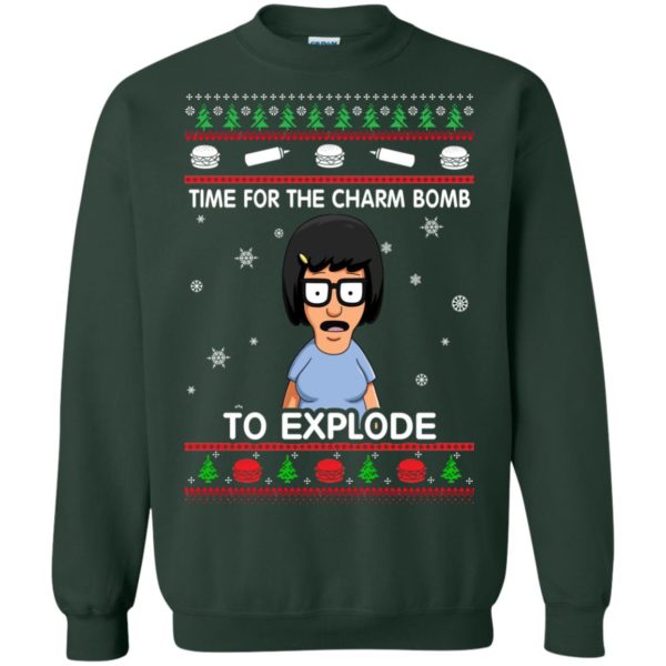 image 1267 600x600px Bob’s Burgers: Time For The Charm Bomb To Explode Christmas Sweater