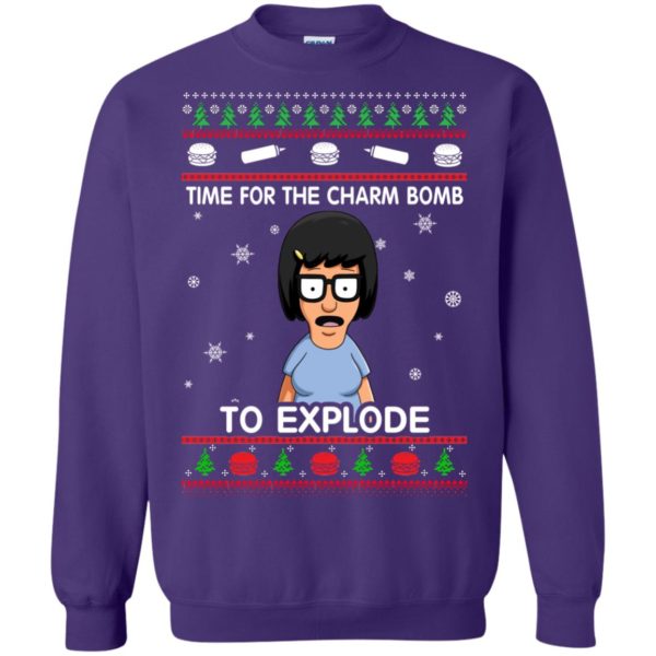 image 1270 600x600px Bob’s Burgers: Time For The Charm Bomb To Explode Christmas Sweater