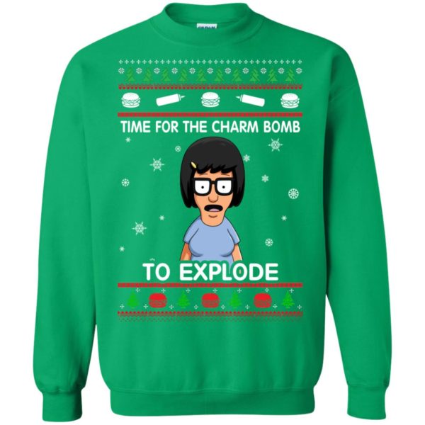 image 1272 600x600px Bob’s Burgers: Time For The Charm Bomb To Explode Christmas Sweater