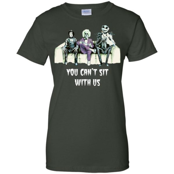image 1283 600x600px Beetlejuice, Edward, Jack: You can’t sit with us t shirt, hoodies, tank top
