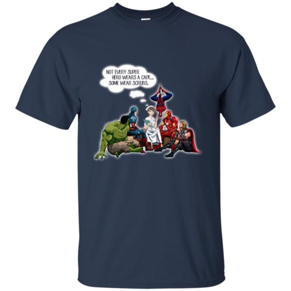 image 13 600x600px Nurse and Superherose shirt: Nurse Not Every Super Hero Wears A Cape Some Wear Scrubs T Shirt