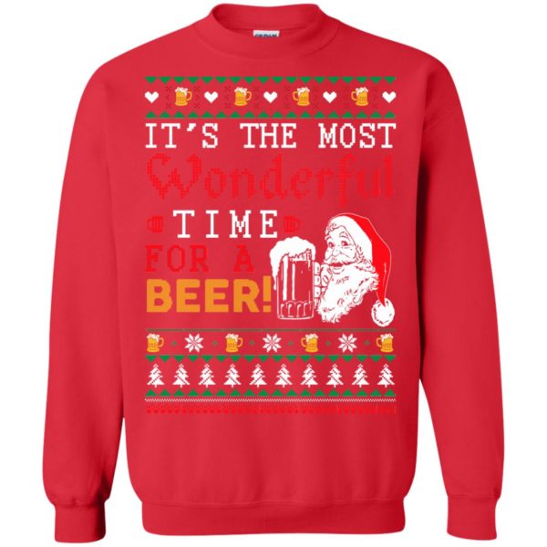 image 1501 600x600px It's The Most Wonderful Time For A Beer Christmas Sweater