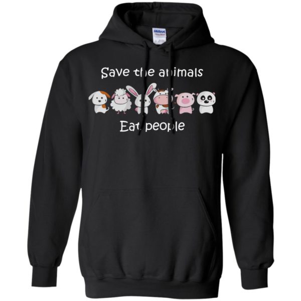 image 1512 600x600px Funny vegan shirt: save the animals eat people t shirt, hoodies, tank top