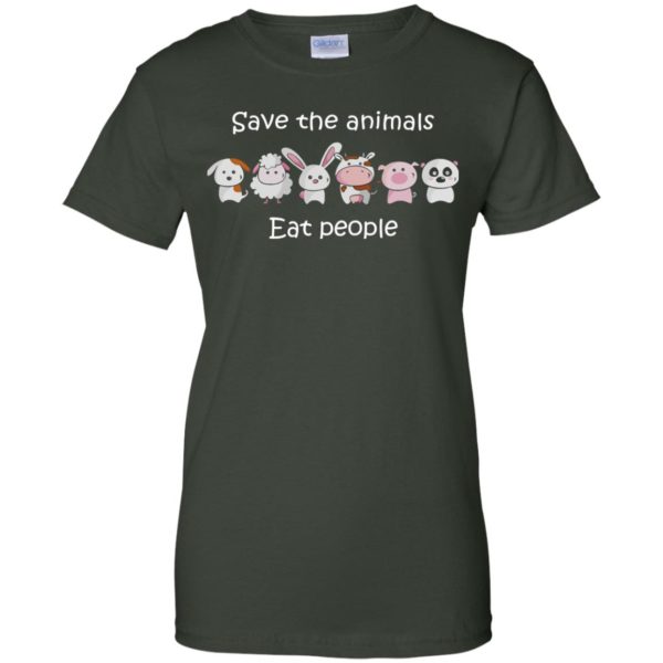image 1518 600x600px Funny vegan shirt: save the animals eat people t shirt, hoodies, tank top