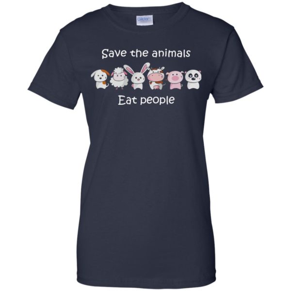 image 1519 600x600px Funny vegan shirt: save the animals eat people t shirt, hoodies, tank top
