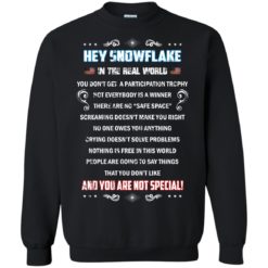 image 1600 247x247px Hey Snowflake In The Real World You Don't Get A Participation Trophy T Shirts