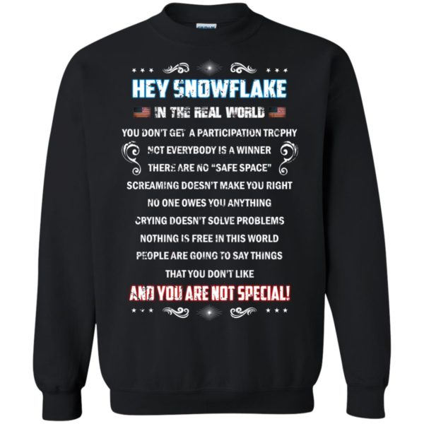 image 1600 600x600px Hey Snowflake In The Real World You Don't Get A Participation Trophy T Shirts