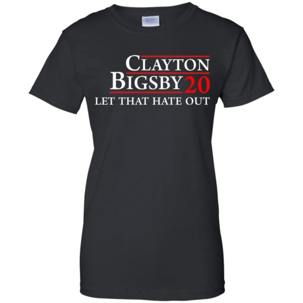 image 172 600x600px Clayton Bigsby for president 2020 Let that hate out t shirt, hoodies
