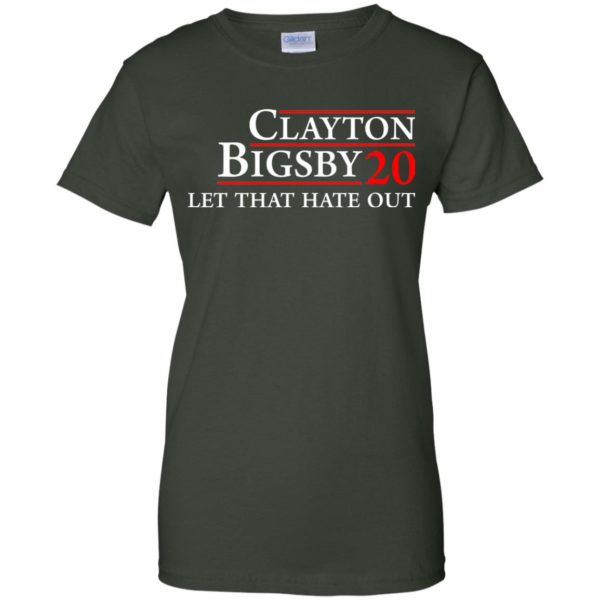 image 173 600x600px Clayton Bigsby for president 2020 Let that hate out t shirt, hoodies
