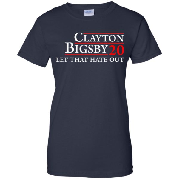image 174 600x600px Clayton Bigsby for president 2020 Let that hate out t shirt, hoodies