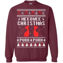 image 1896 247x247px Meeowee Christmas Pur Pur Pur Cat Lovers Christmas Sweater