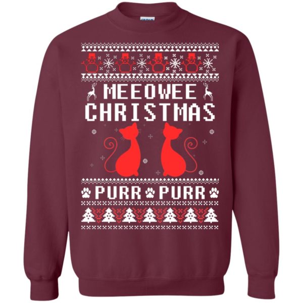 image 1896 600x600px Meeowee Christmas Pur Pur Pur Cat Lovers Christmas Sweater