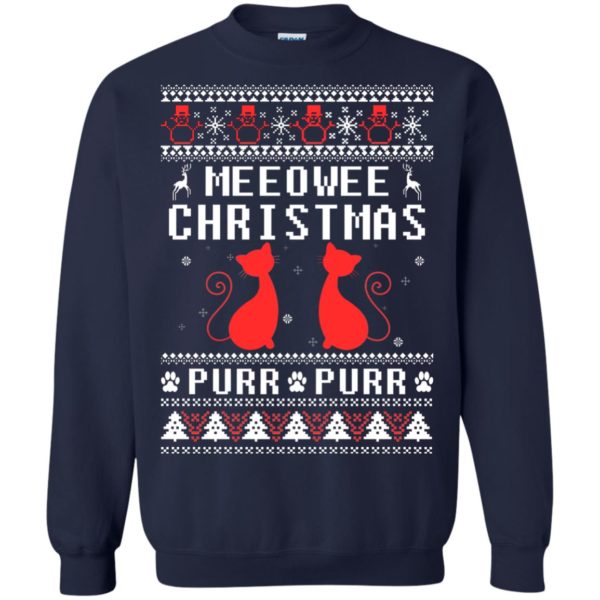 image 1897 600x600px Meeowee Christmas Pur Pur Pur Cat Lovers Christmas Sweater
