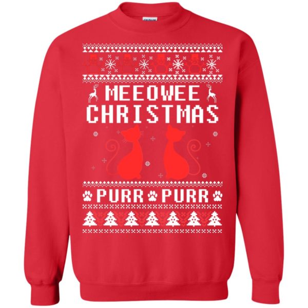 image 1898 600x600px Meeowee Christmas Pur Pur Pur Cat Lovers Christmas Sweater