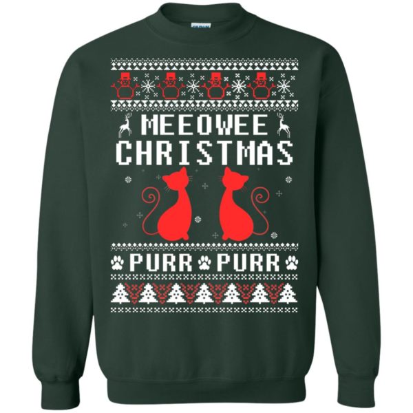 image 1899 600x600px Meeowee Christmas Pur Pur Pur Cat Lovers Christmas Sweater