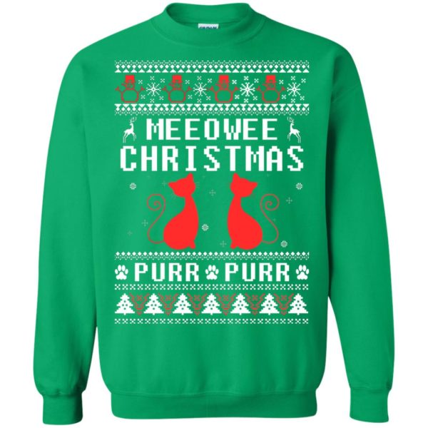 image 1904 600x600px Meeowee Christmas Pur Pur Pur Cat Lovers Christmas Sweater