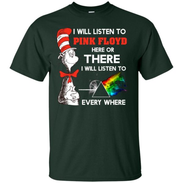 image 236 600x600px Dr Seuss I Will Listen To Pink Floyd Here Or There I Will Listen To Every Where T Shirts, Hoodies