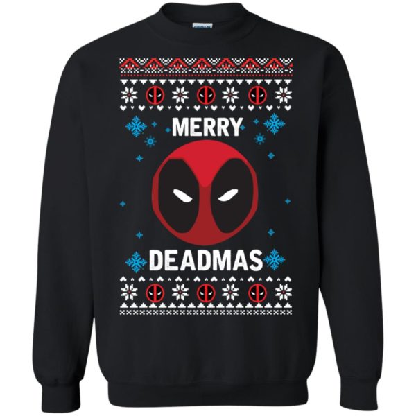 image 295 600x600px Merry Deadmas DeadPool Christmas Sweater