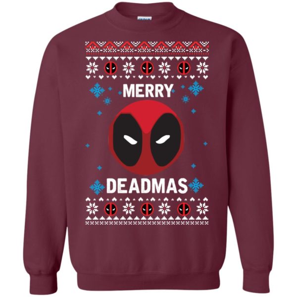 image 296 600x600px Merry Deadmas DeadPool Christmas Sweater