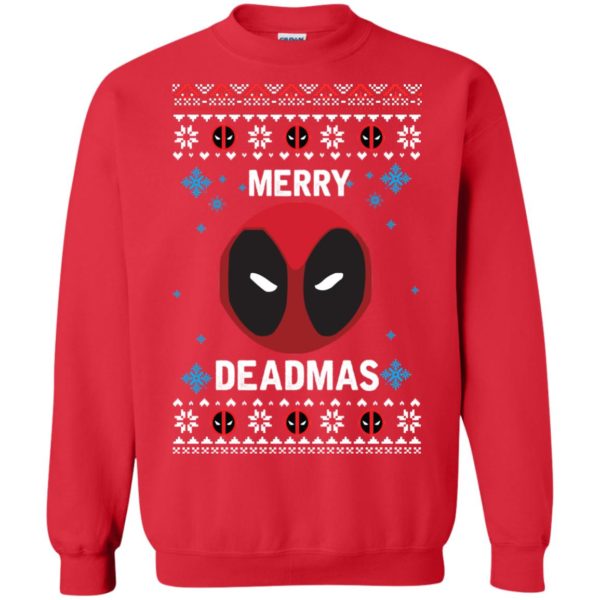 image 298 600x600px Merry Deadmas DeadPool Christmas Sweater
