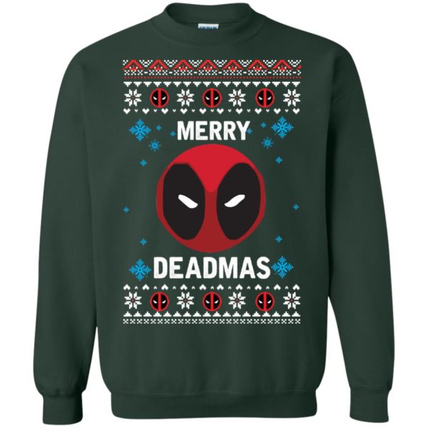 image 299 600x600px Merry Deadmas DeadPool Christmas Sweater