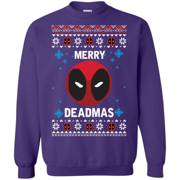 image 302 600x600px Merry Deadmas DeadPool Christmas Sweater