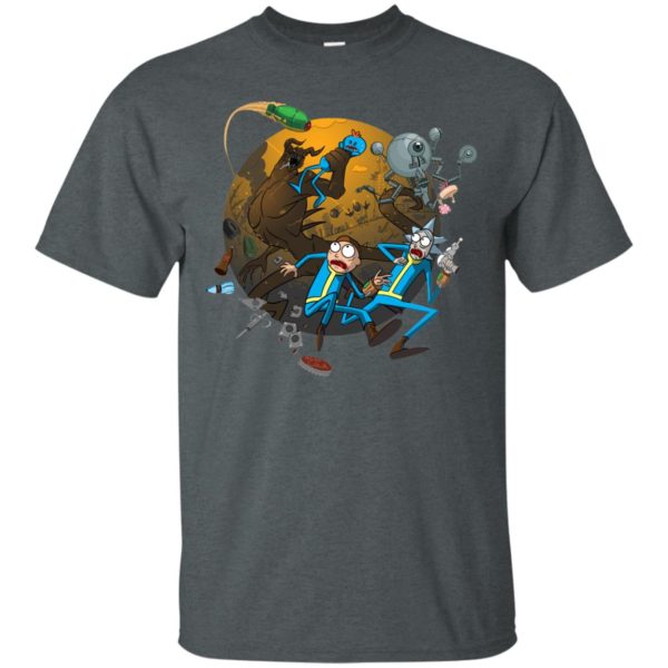 image 367 600x600px Rick and Morty Meet Fallout Mashup Design T Shirts, Hoodies