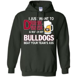 image 466 247x247px Drink beer and watch Georgia Bulldogs beat your team's ass t shirt