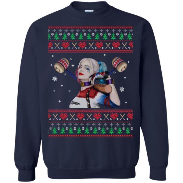 image 568 600x600px Harley Quinn Ugly Christmas Sweater Shirt