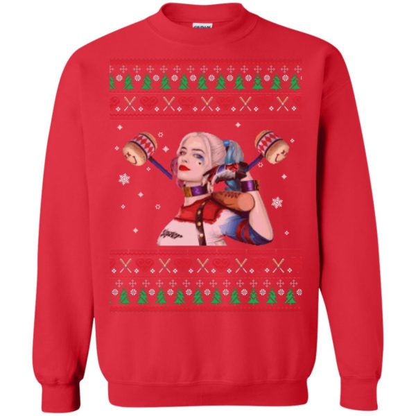 image 569 600x600px Harley Quinn Ugly Christmas Sweater Shirt