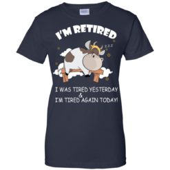 image 599 247x247px Farmer: I'm Retired, I Was Tired Yesterday & I'm Tired Again Today T Shirts