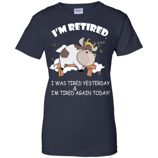 image 599 600x600px Farmer: I'm Retired, I Was Tired Yesterday & I'm Tired Again Today T Shirts