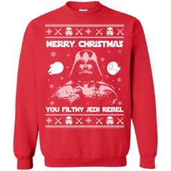 image 735 247x247px Star Wars Merry Christmas You Filthy Jedi Rebel Christmas Sweater
