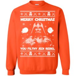 image 740 247x247px Star Wars Merry Christmas You Filthy Jedi Rebel Christmas Sweater