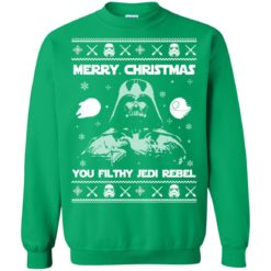 image 741 247x247px Star Wars Merry Christmas You Filthy Jedi Rebel Christmas Sweater