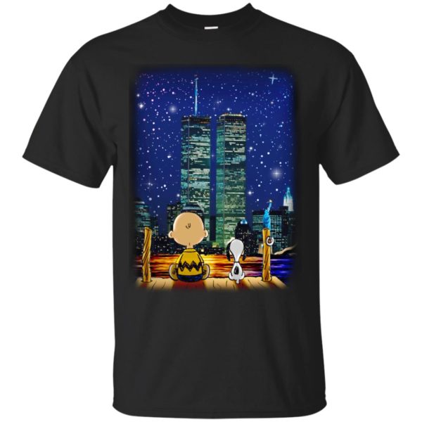 image 743 600x600px Snoopy and Charlie Brown World Trade Center 9/11 T Shirts, Hoodies, Tank