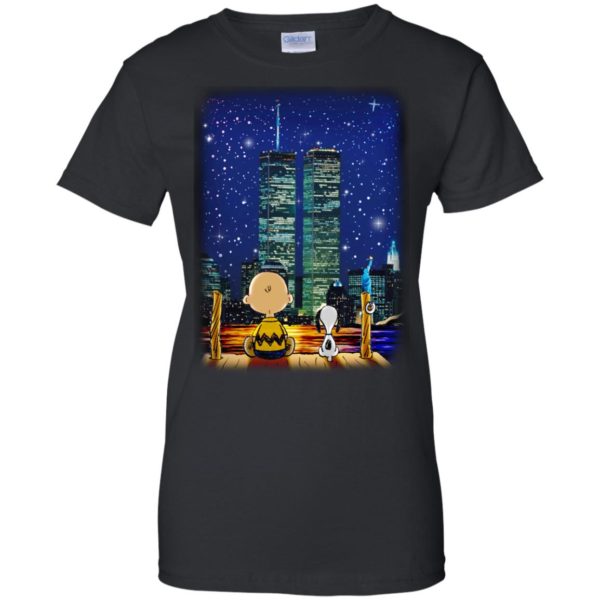 image 751 600x600px Snoopy and Charlie Brown World Trade Center 9/11 T Shirts, Hoodies, Tank