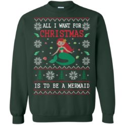 image 769 247x247px All I Want For Christmas Is To Be A Mermaid Christmas Sweater