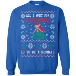image 770 247x247px All I Want For Christmas Is To Be A Mermaid Christmas Sweater