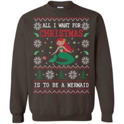 image 771 247x247px All I Want For Christmas Is To Be A Mermaid Christmas Sweater